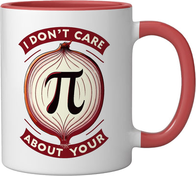 Taza de cerámica Pi Day con dibujo de cebolla y frases sobre matemáticas