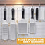 Kit 5 accesorios plancha acero inox espátula aleta rascador