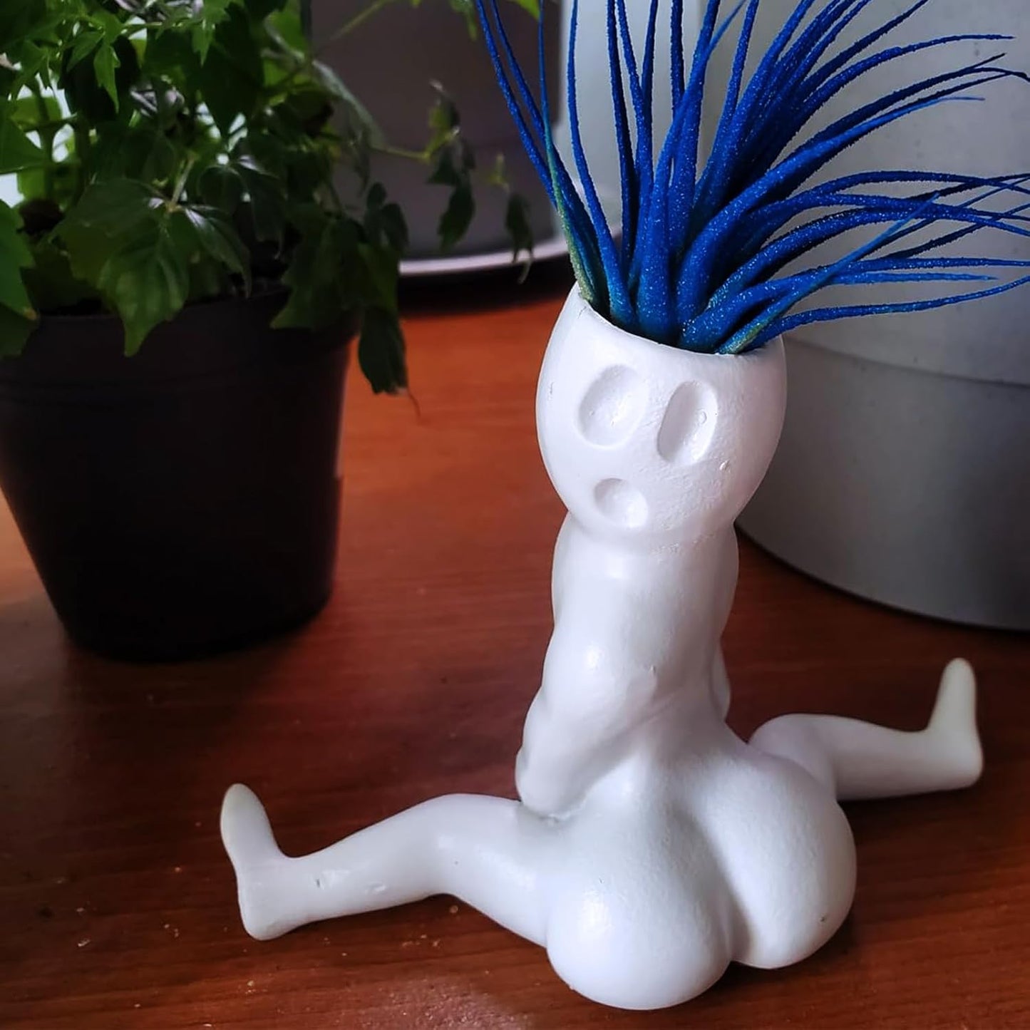 Maceta fantasma Halloween para helechos de aire decoración
