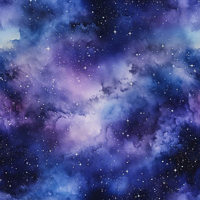 Papel tapiz adhesivo galaxia azul 17.71x118.1pulg estrellas nubes