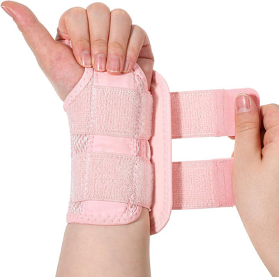 Muñequera ajustable compresión manga rosa estabilizadora