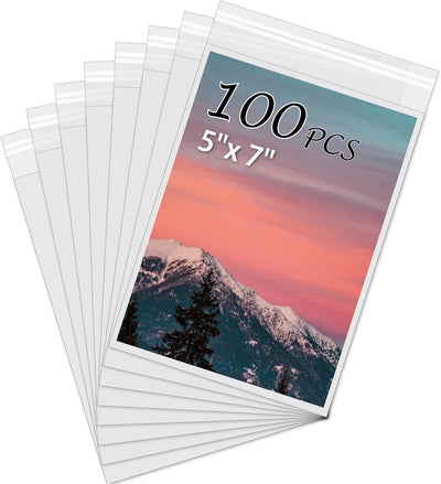 Fundas para fotos 5x7 transparentes 100 pzas