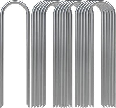 16 Estacas Jardín 15,2cm para Manguera Goteo y Galvanizadas