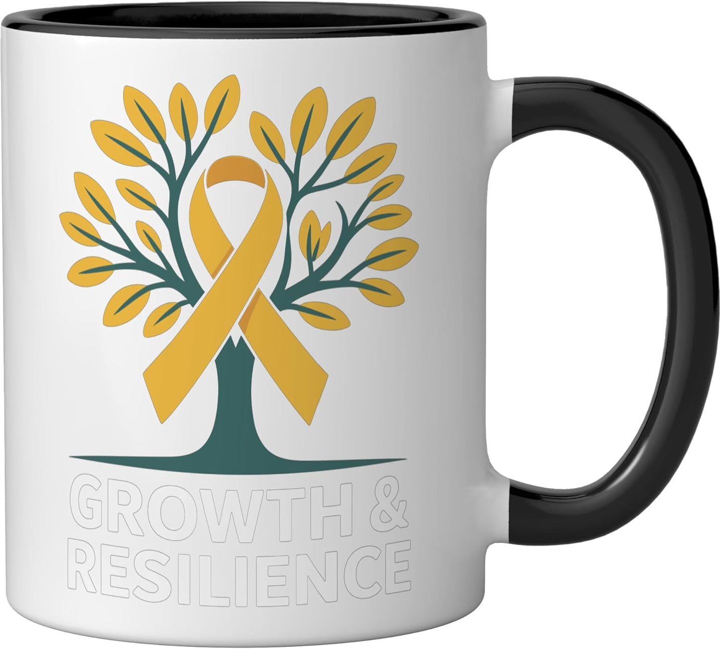 Taza Cerámica Sarcoma Conciencia Julio Amarillo Negro/Blanco