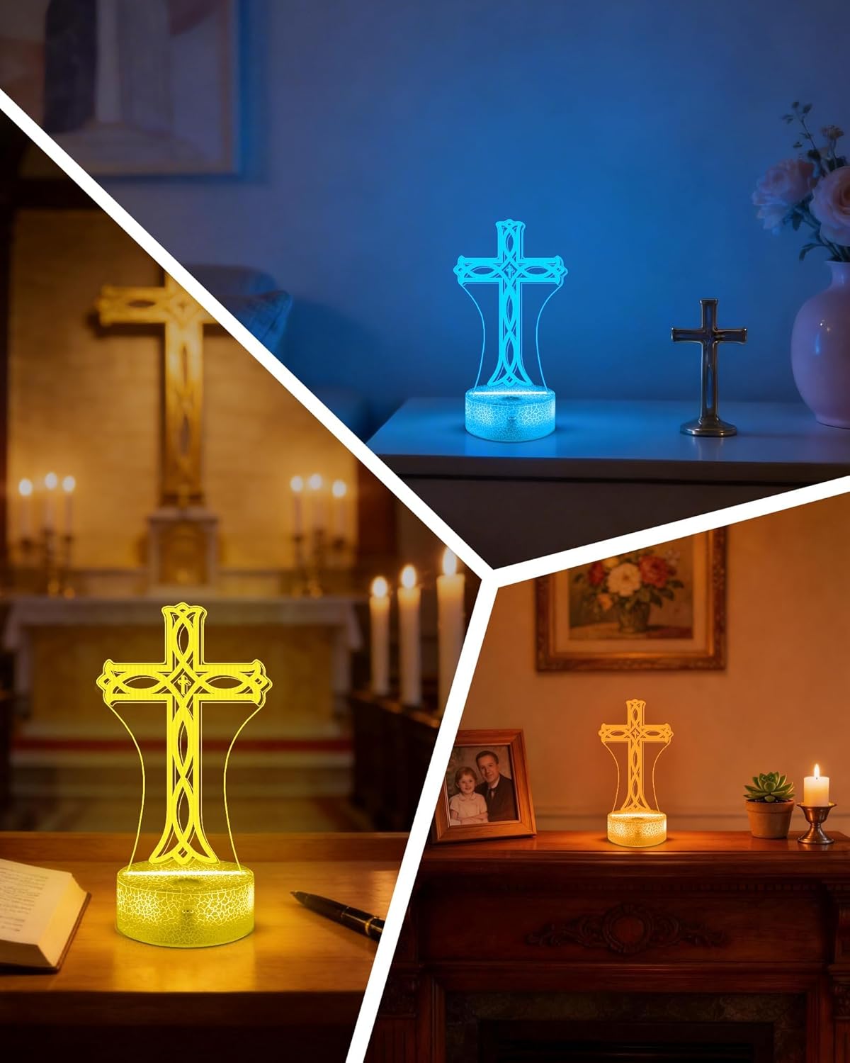 Luz Nocturna 3D Ilusión Púrpura