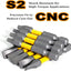 Set 10 Brocas SQ2 2pulg Hex 1/4pulg Acero S2