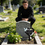 Decoraciones tumba hermano estacas conmemorativas cementerio