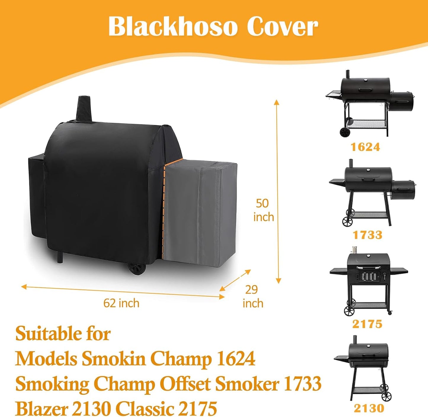 Funda parrilla Char-Griller Smokin Champ resistente UV