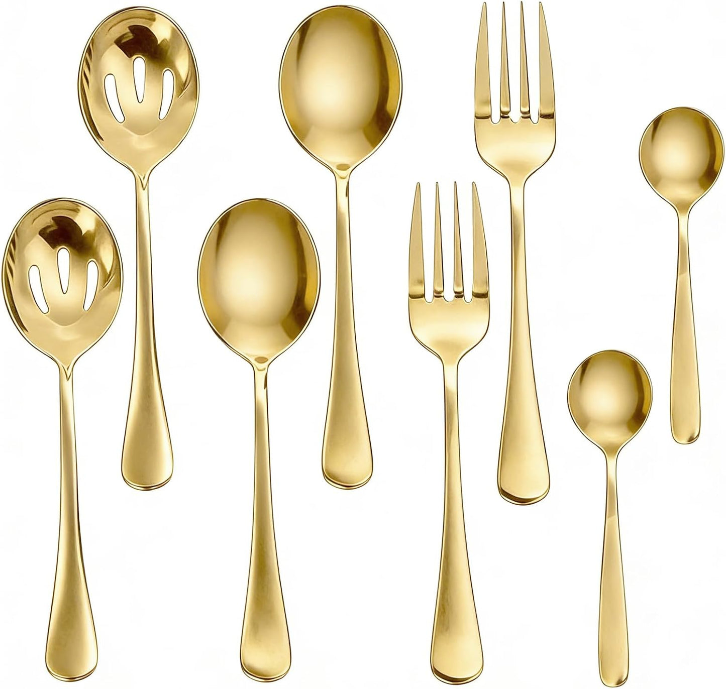 8 Utensilios Servir Acero Inox Bufé Catering