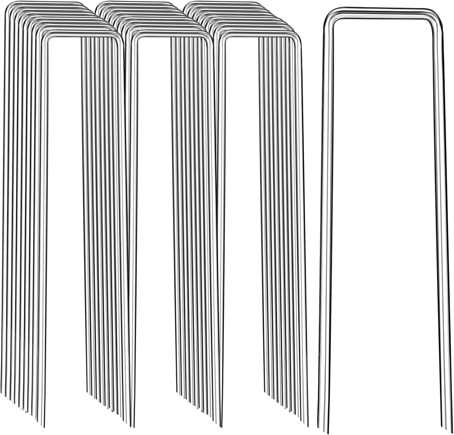 Grapas jardín 30,5cm estacas galvanizadas paquetes 12/25/50