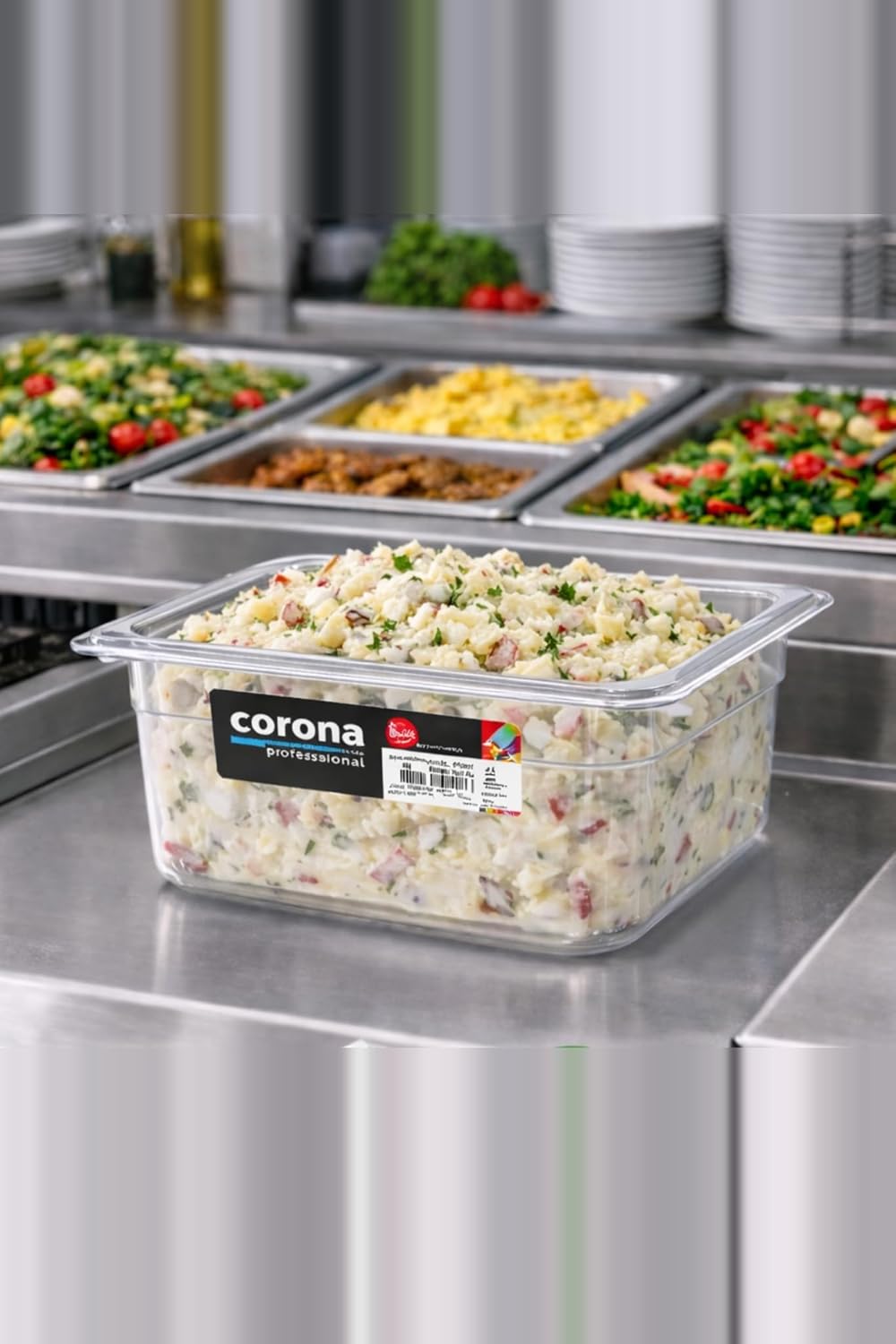 Set 24 Contenedores Policarbonato Para Preparación Mesa Buffet