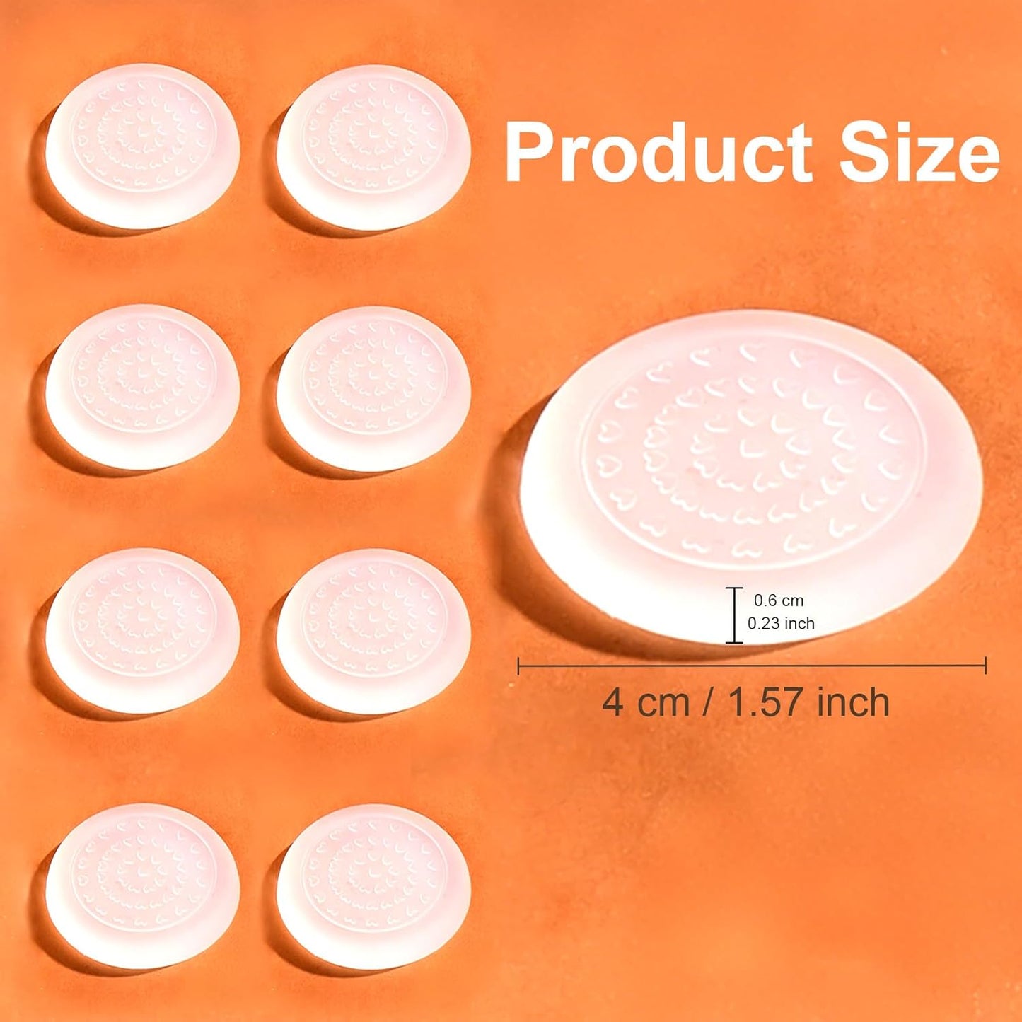 8 Pzas Almohadillas Antideslizantes para Tablas de Cortar