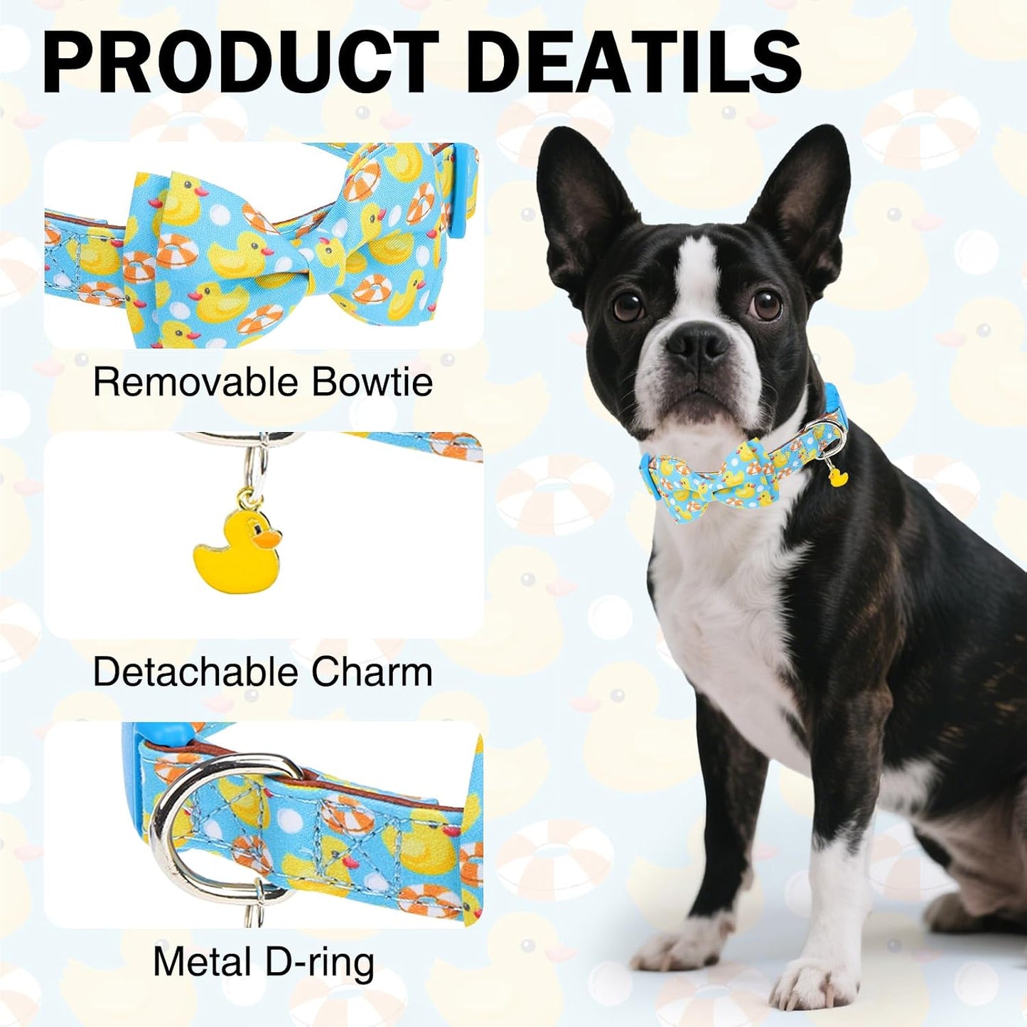 Collar de pato ajustable para perros 9.5-15