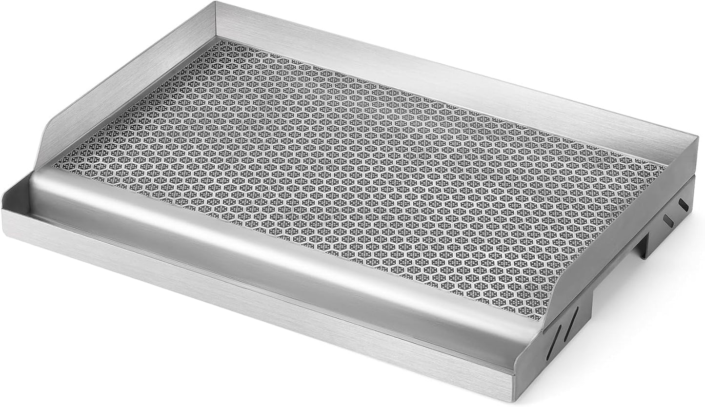 Parrilla universal antiadherente para gas y carbón 18x12.6