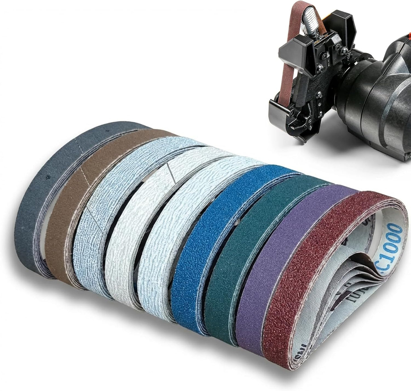 45 Correas Lijado Afilador Cuchillos 1/2x12pulg Kit Repuesto