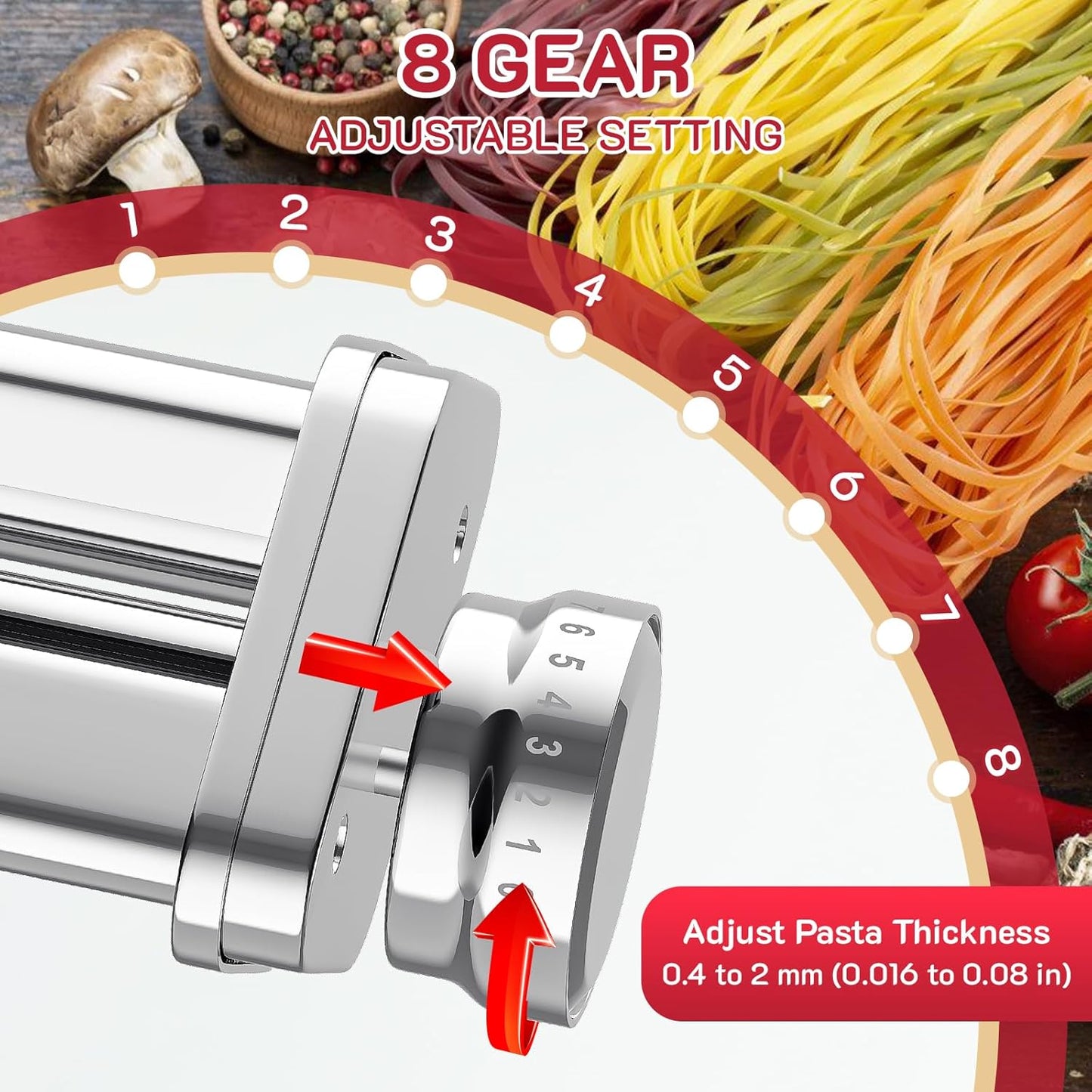 Accesorio pasta y escudo vertido para mezcladora