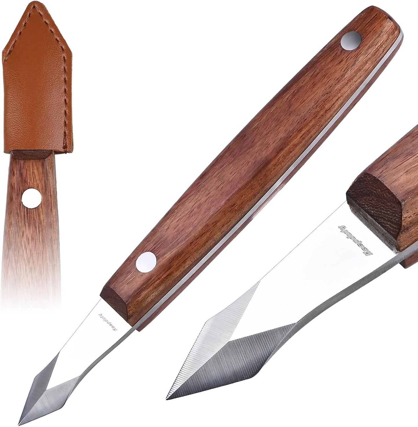 Cuchillo marcado carpintería acero alto carbono doble hoja