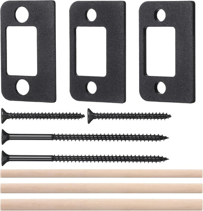 Placa golpeo puerta acero inox 3 tallas kit bloqueo