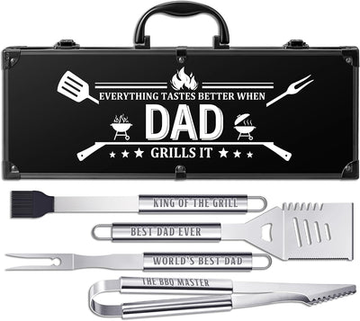 Juego herramientas parrilla acero inox al aire libre