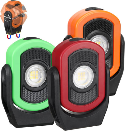 3 Luces magnéticas 780lm LED recargable USB para taller mecánico