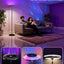 Lámpara pie RGBWW 66.8pulg con luz lateral y lectura
