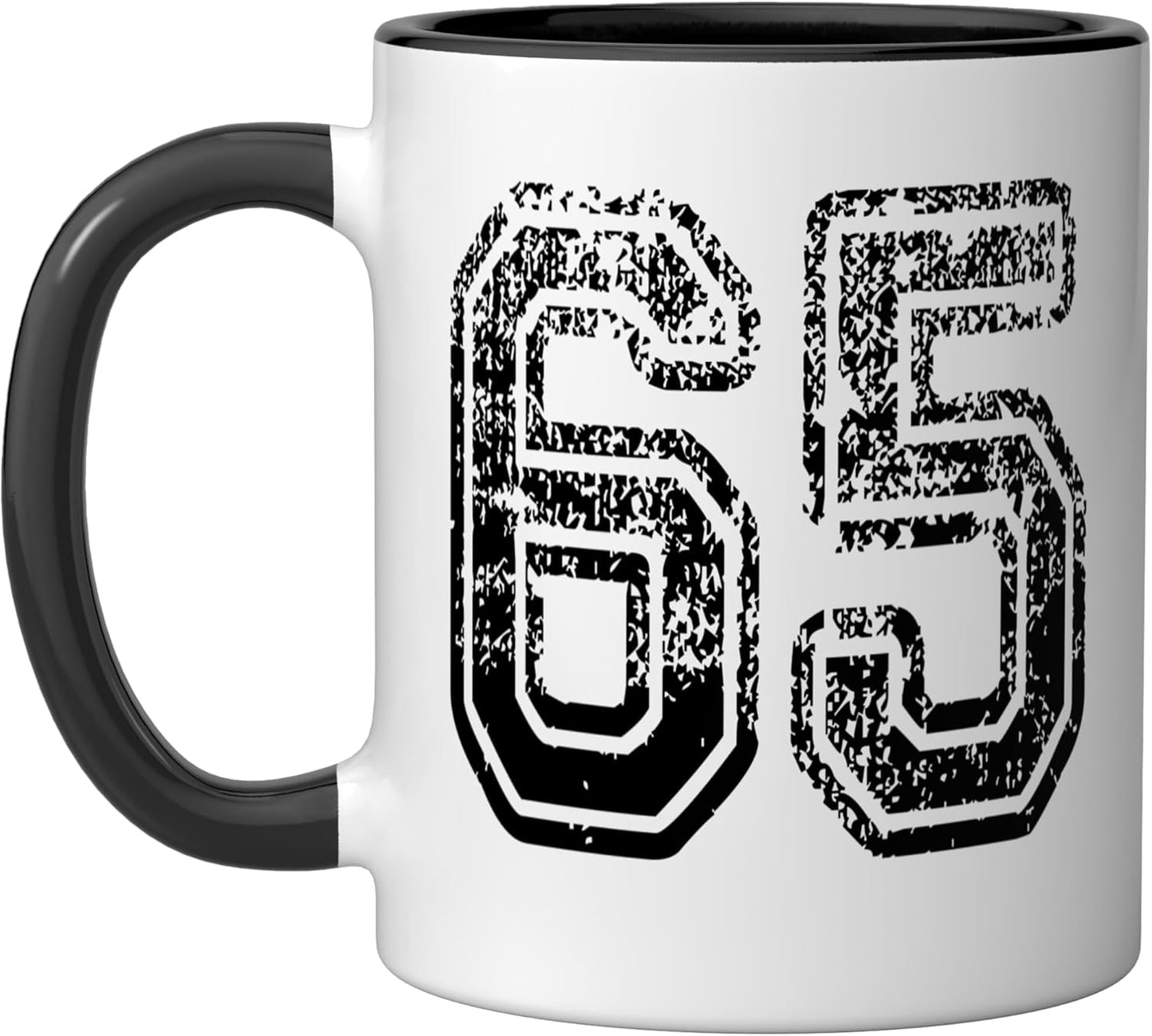 Taza Cerámica 65pulg Negro/Blanco