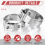 100 Abrazaderas PEX 1/2pulg Acero Inox 304 Plateado
