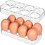 2 Soportes Huevos Reutilizables Bandeja Apilable 8 Ranuras