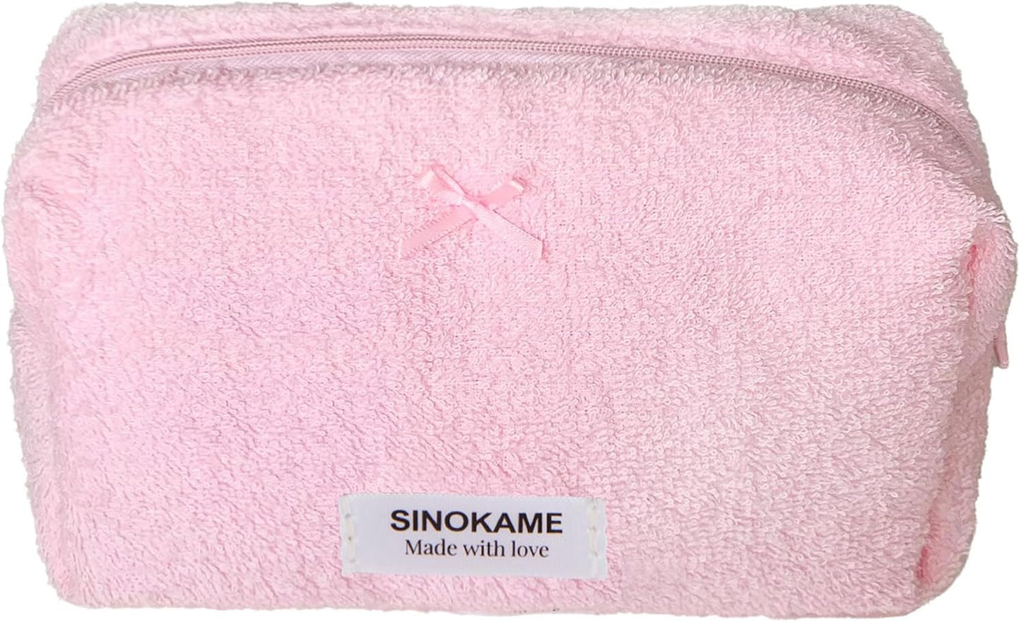 Bolsa maquillaje acolchada algodón floral para mujer y niña