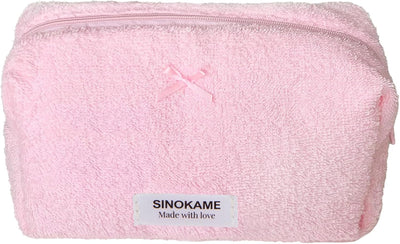 Bolsa maquillaje acolchada algodón floral para mujer y niña