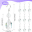 10 Pzas Atrapasueños Cristal Forma Sol 38mm Colgantes Gotas