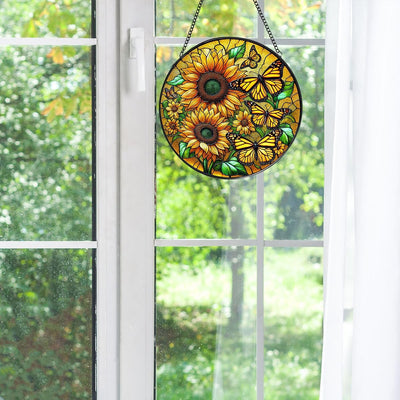 Girasol para ventana 7.87pulg adorno hogar jardín Navidad