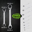 Set 2 llaves trinquete reversibles SAE acero CrV