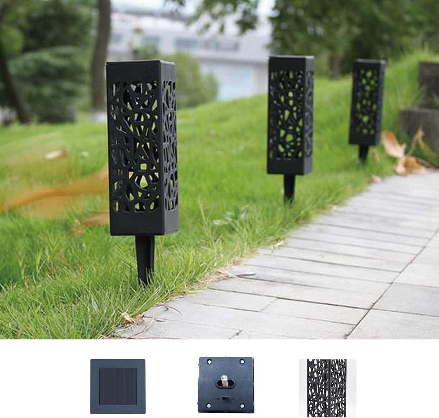 Luces LED jardín solares impermeables para exteriores