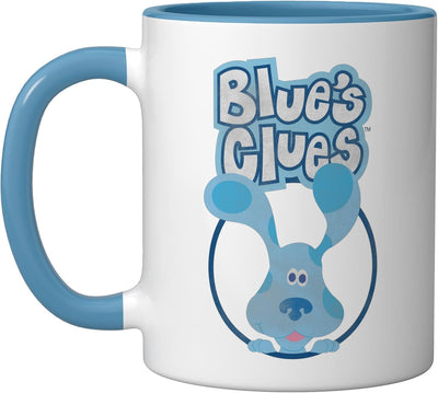 Taza de cerámica Blues Clues en azul y blanco