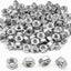 Tuercas hexagonales acero inox 1/4 pulg set 100