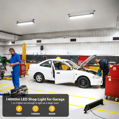 Luz LED garage 100W 14000lm IP66 impermeable