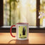 Taza Cerámica La Abuela Diseño Mexicano Rojo/Blanco