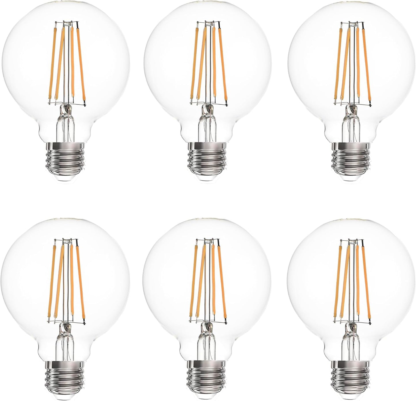 Bombilla LED Edison G25 E26 regulable 8W 1000lm blanco cálido 2700K