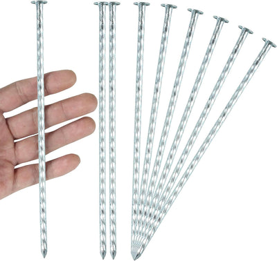 Estacas paisaje espiral galvanizadas 8pulg metal sólido