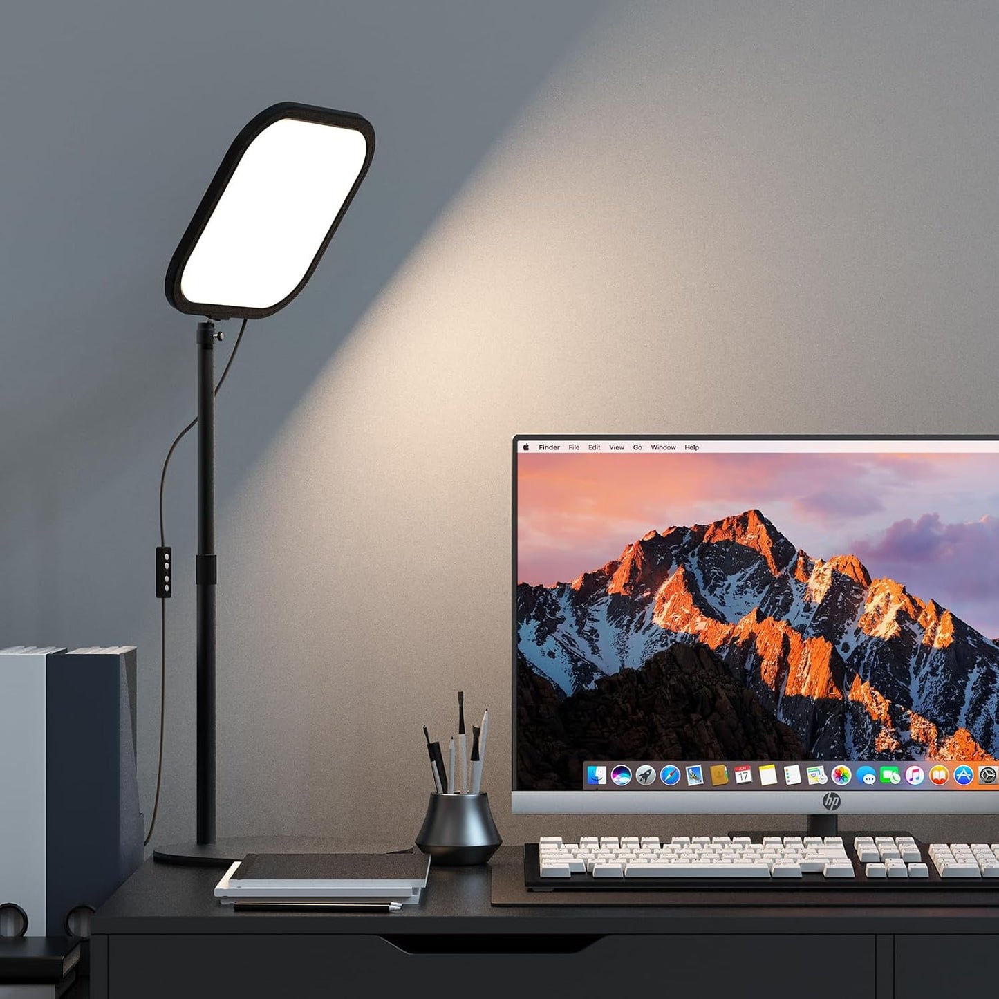 Luz anillo LED 10pulg para videoconferencia y escritorio