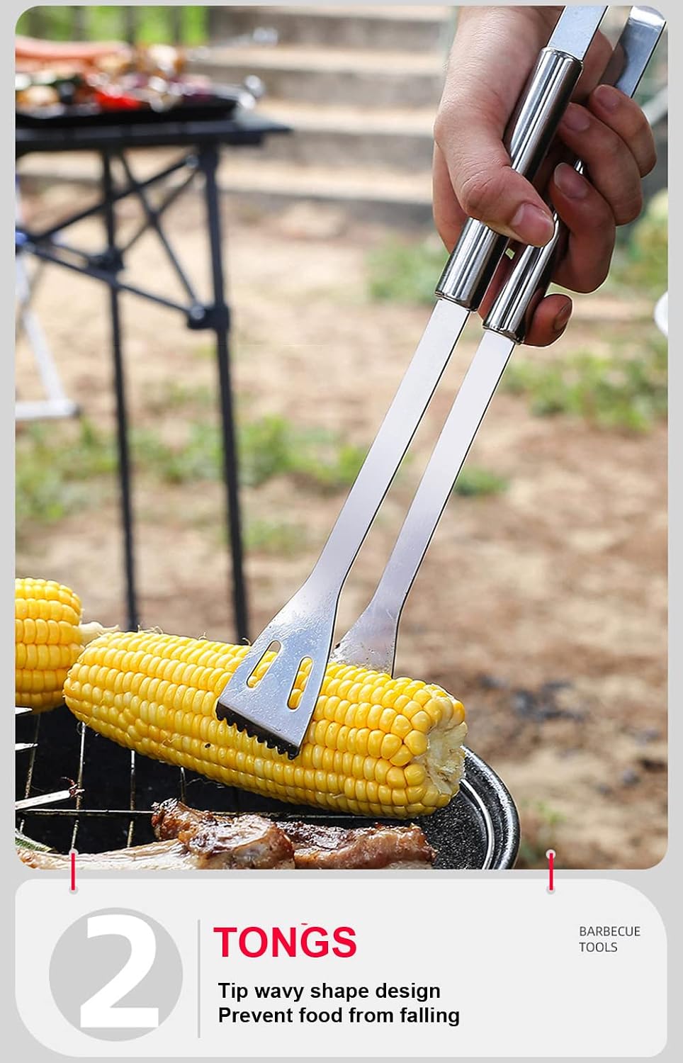Juego Accesorios Parrilla Acero Inox Asar
