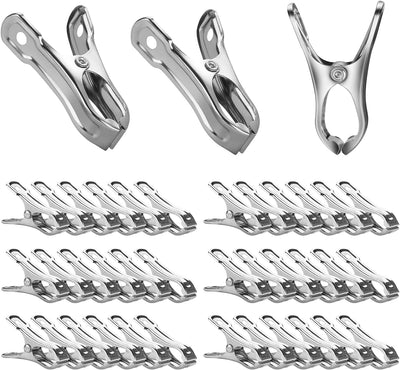 40 Pzas Clips Acero Inox para Invernadero Tela Sombra
