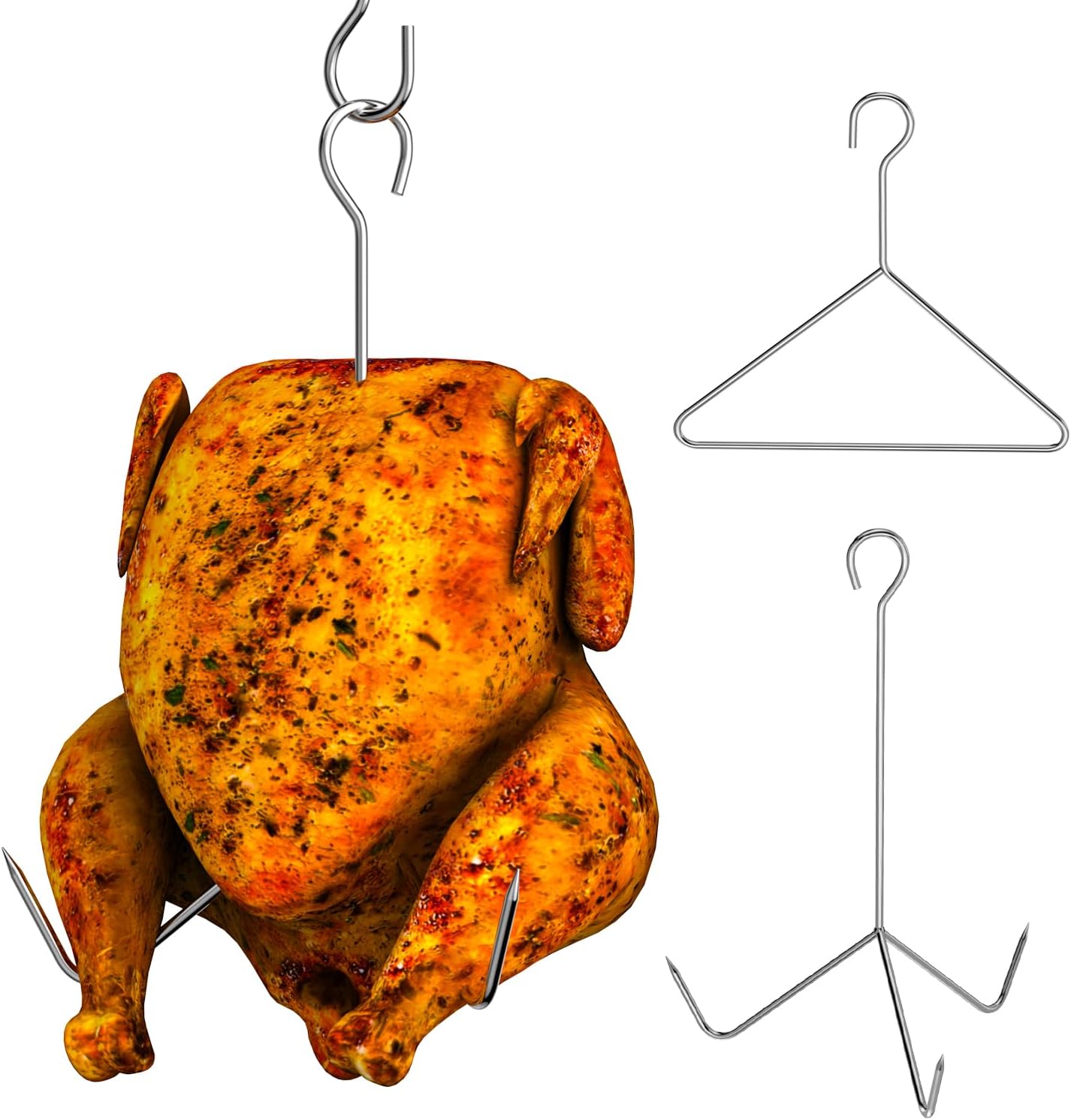 Kit accesorios freidora pavo con gancho elevador y estante