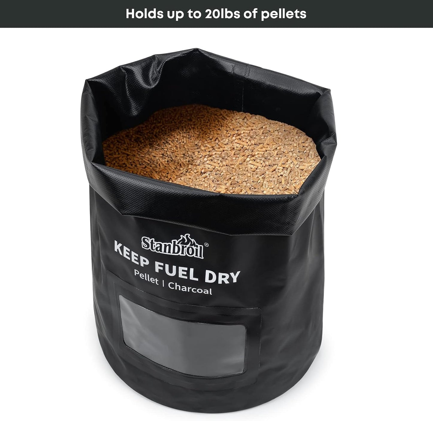 Bolsa almacenamiento pellets madera 20lb tela impermeable