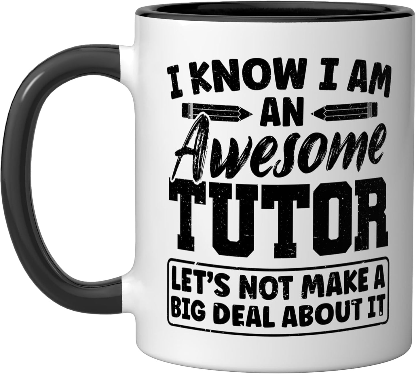 Taza Cerámica CC Tutor Negro/Blanco