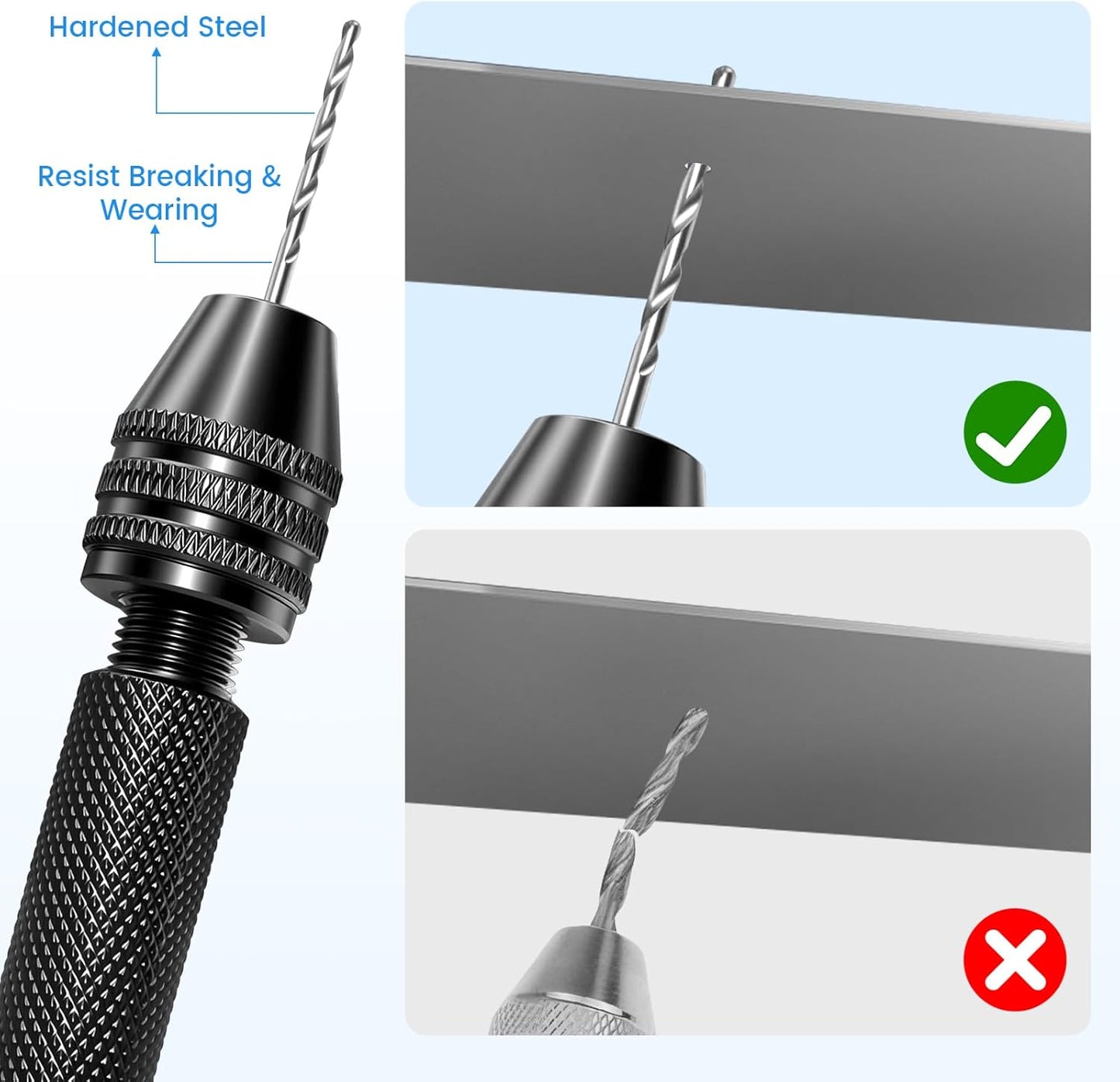 Set 27 Brocas Micro HSS para Madera con Caja Plástica