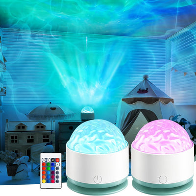 Proyector luces norte 2 pack lámpara oceánica recargable 16 colores