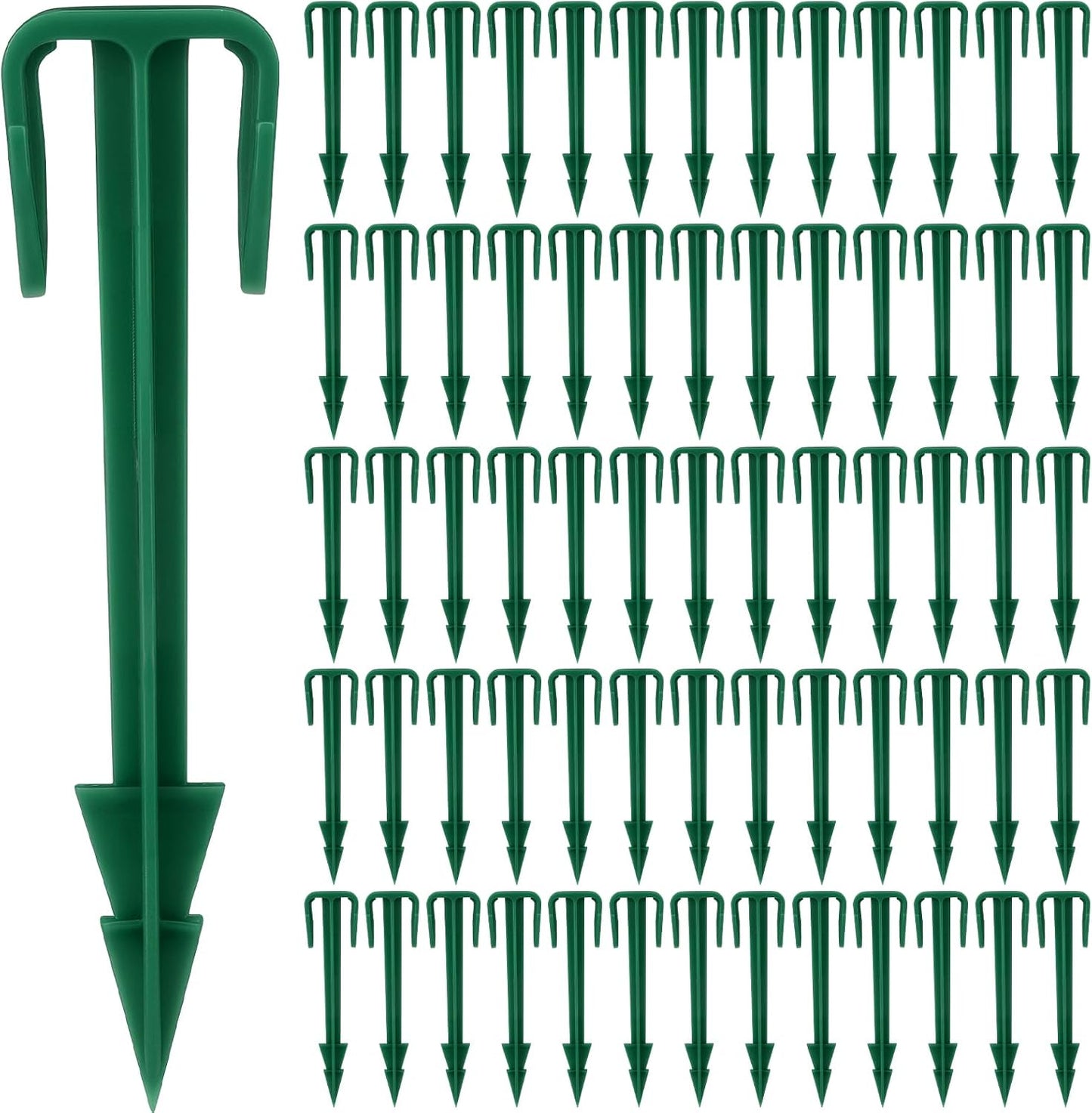 100 Estacas Biodegradables Jardín 4pulg Césped Membrana