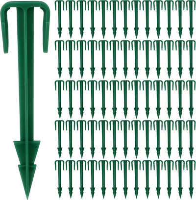 100 Estacas Biodegradables Jardín 4pulg Césped Membrana